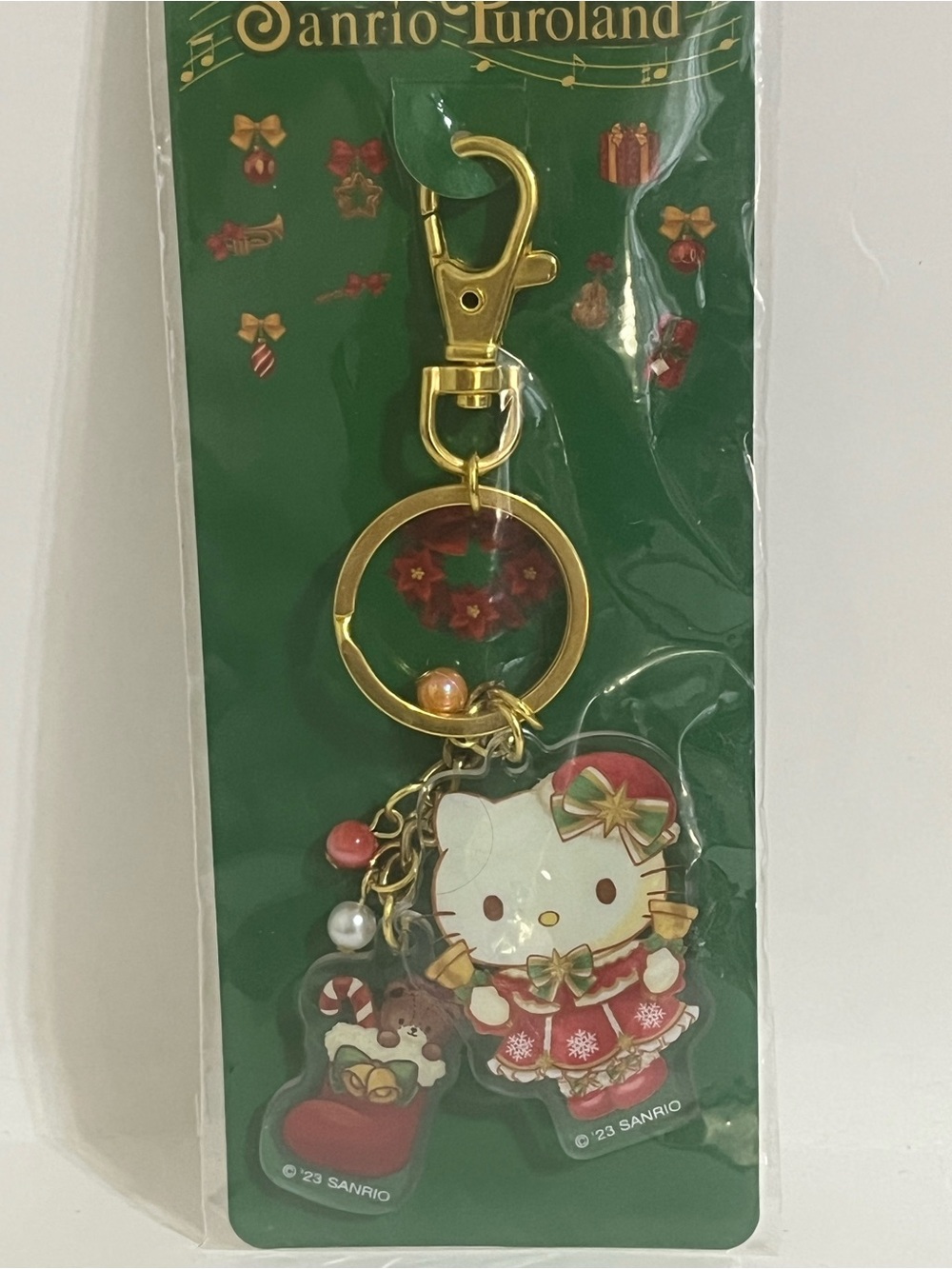 Hello Kitty Christmas 2023 Keychain from Sanrio Puroland